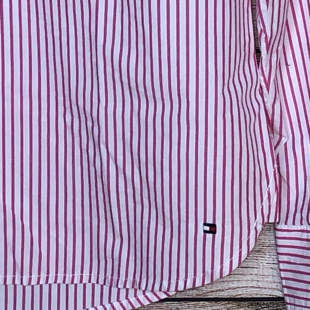 Tommy Hilfiger Striped Long Sleeves Blouse Shirt - Picture 2 of 6
